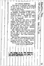 Newspaper clipping about the Edwards family published November 13, 1930