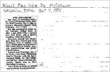 Newspaper clipping about Nina Jo Mccollum Ellis published October 7, 1995