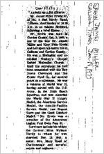Newspaper clipping about James Miller Erwin published January 19, 1977