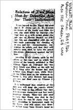 Newspaper clipping about Ollie Everett published February 9, 1922