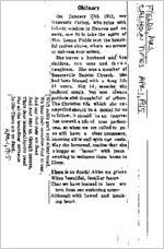 Newspaper clipping about the Fields family published April 1, 1915