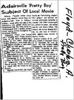 Newspaper clipping about Charles A. Floyd