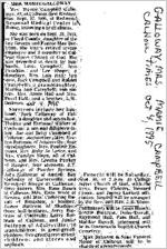 Newspaper clipping about Mamie Campbell Galloway published October 4, 1995