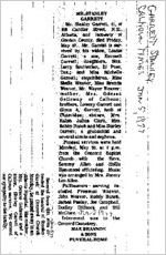 Newspaper clipping about Stanley Garrett published January 5, 1977