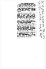 Newspaper clipping about Carolyn Brooks Goss published May 6, 1995