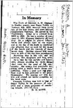 Newspaper clipping about A. Milton Graham published January 14, 1923