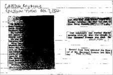 Newspaper clipping about Raymond Greeson published December 7, 1922