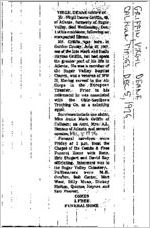 Newspaper clipping about Virgil Deane Griffin published December 5, 1976