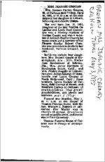 Newspaper clipping about Jeannie Carney Grogan published May 3, 1995