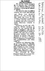 Newspaper clipping about Robert Vester Harmon published December 22, 1999
