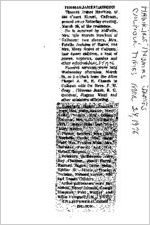 Newspaper clipping about Thomas James Hawkins published March 24, 1976