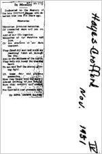 Newspaper clipping about Crofford Hayes published November 22, 1951