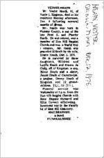 Newspaper clipping about Vester Heath published December 12, 1976