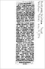 Newspaper clipping about William Hugh Holcombe published November 14, 1976