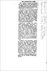 Newspaper clipping about James Jasper Holcomb published May 3, 1995