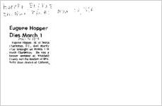 Newspaper clipping about Eugene Hopper published March 10, 1976
