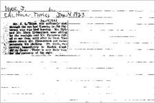 Newspaper clipping about J. L. Hyde published January 4, 1923