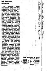 Newspaper clipping about Rodney Blake Johnson published December 15, 2004