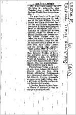 Newspaper clipping about E. W. Lester published August 5, 1995