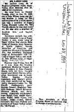 Newspaper clipping about Lavon Long published November 24, 1999