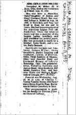 Newspaper clipping about Geraldine M. Miller published August 19, 1995