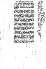 Newspaper clipping about Fredrick Minner published September 13, 1995