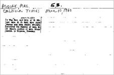 Newspaper clipping aboutMoorepublished March 10, 1960