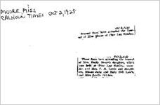 Newspaper clipping aboutMoorepublished October 2, 1925
