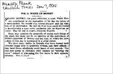 Newspaper clipping about Frank Munsey published January 7, 1925