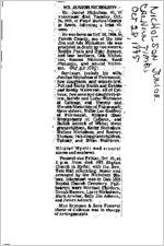 Newspaper clipping about Junior Nicholson published October 28, 1995