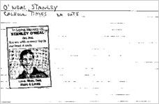 Newspaper clipping about Stanley O'Neal