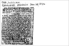 Newspaper clipping about William Orr published January 28, 1832