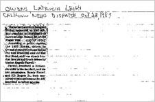 Newspaper clipping about Latricia Leigh Owens published October 28, 1987