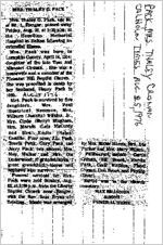 Newspaper clipping about Thaley Cronan Pack published August 25, 1976