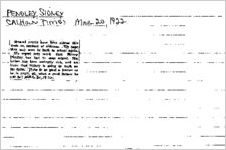 Newspaper clipping about Sidney Pendley published March 20, 1922