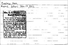 Newspaper clipping about Porter published January 14, 1923