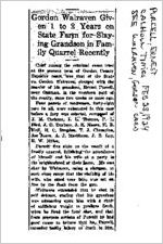 Newspaper clipping about Ernest Purcell published February 28, 1924