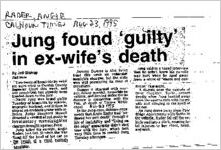 Newspaper clipping about Angie Rader published August 23, 1995
