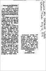Newspaper clipping about Gertrude Webb Roland published May 12, 1976