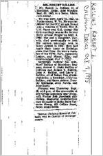 Newspaper clipping about Robert L. Rollins published October 7, 1995