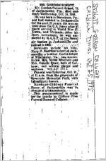 Newspaper clipping about Gordon Calvert Schott published October 25, 1995
