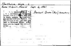 Newspaper clipping about Virgle L. Shellhorse published September 6, 1921