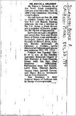 Newspaper clipping about Boyce A. Swanson published December 22, 1999