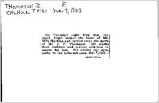 Newspaper clipping about J. F. Thomason published June 7, 1923
