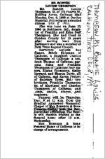 Newspaper clipping about Bonnie Louise Thompson published December 8, 1999
