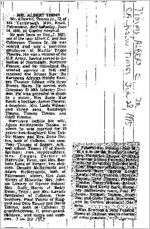 Newspaper clipping about Albert C. Timms published June 28, 1995