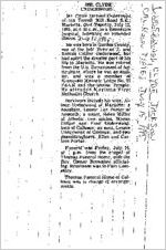 Newspaper clipping about Clyde Jackson Underwood published July 15, 1995