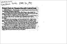 Newspaper clipping about an unknown person published September 30, 1995