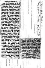 Newspaper clipping about John W. Venable published October 6, 1976