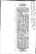 Newspaper clipping about Fain Borders Walraven, Jr., published April 14, 1976